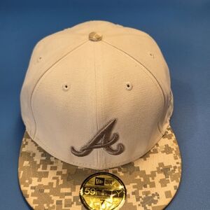 New Era White and Camo Cap